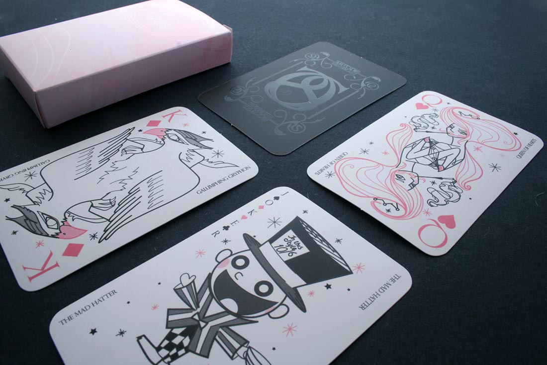 Wonderland Cards, Naipes invitación recuerdo de matrimonio