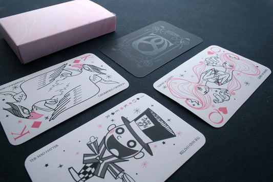 Wonderland Cards, Naipes invitación recuerdo de matrimonio