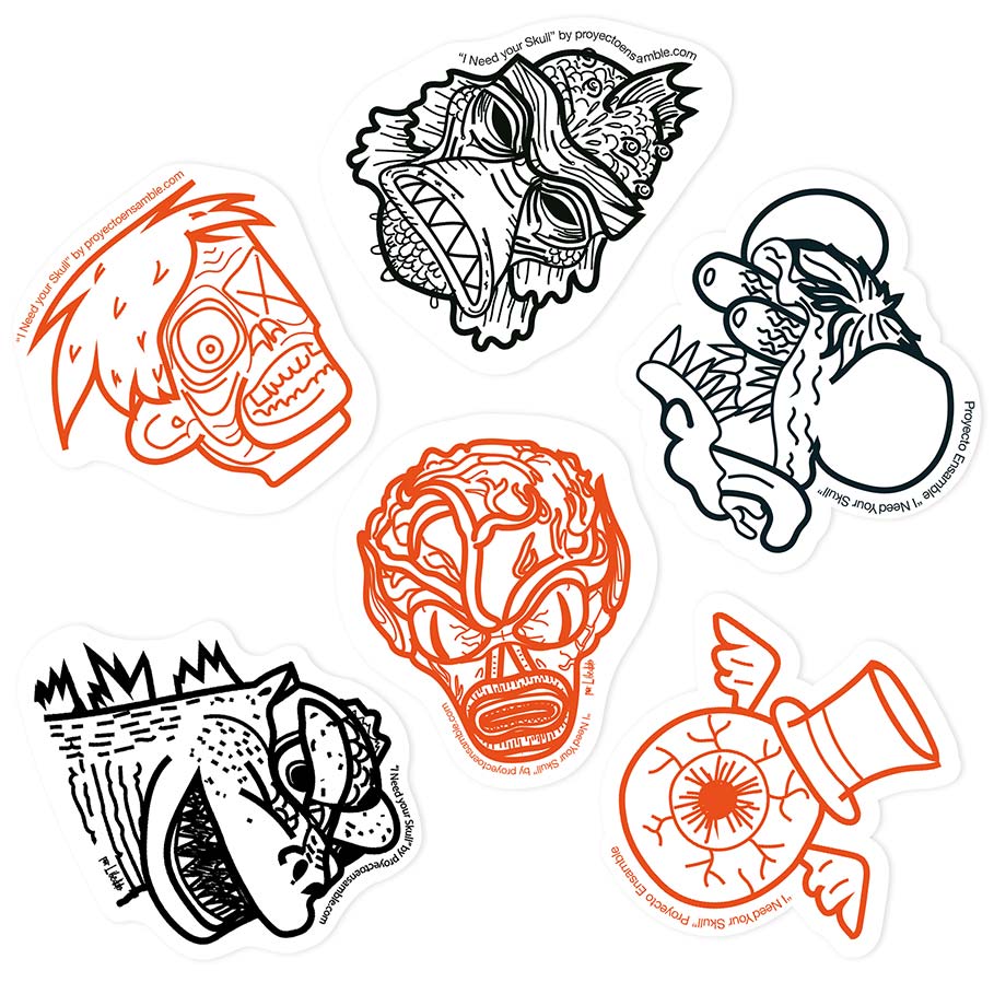 Monstruos del Cine Stickers Pack