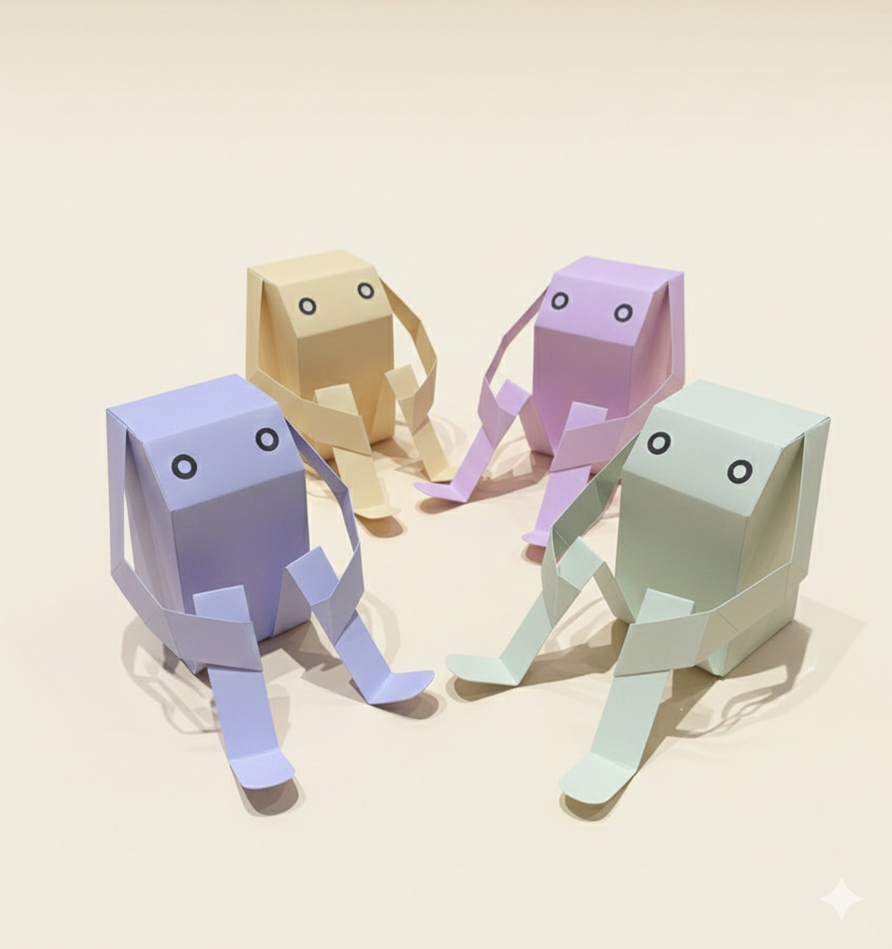 Semi: te hace sentir mucho mejor, una figura de papel que acompaña