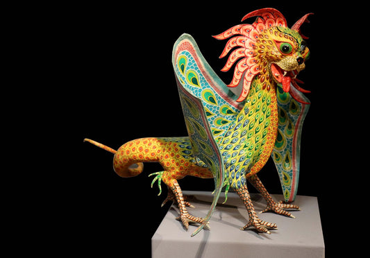 Alebrijes, guías espirituales de papel. Artesanía mexicana.