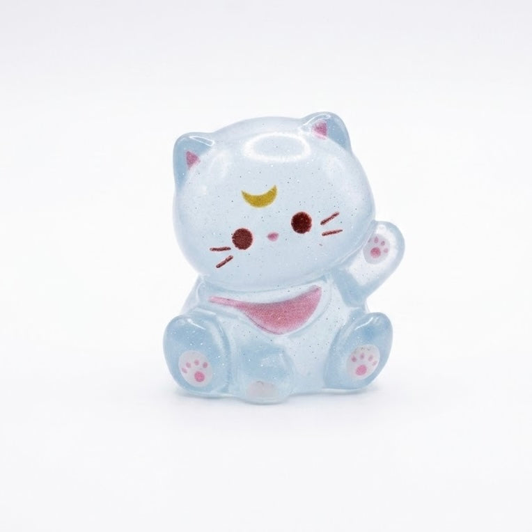 Mini Figuras de Resina Glow in the Dark | Colección Gatos 2 cm | Proyecto Ensamble