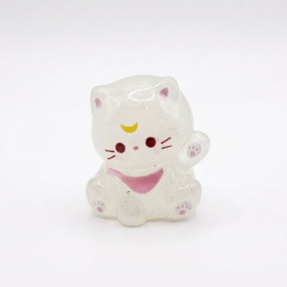 Mini Figuras de Resina Glow in the Dark | Colección Gatos 2 cm | Proyecto Ensamble