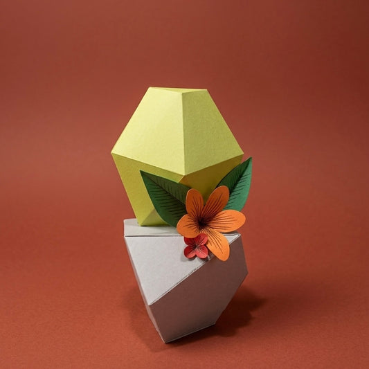 Escultura Botánica de Papel "Cactus Suculenta" Edición Taller – Proyecto Ensamble