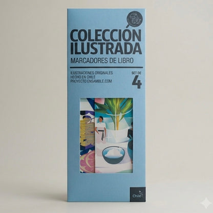 Colección de marcadores marcapáginas de papel Páginas Ilustradas Set Gráfico por Proyecto Ensamble