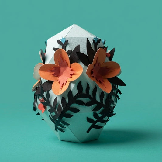 Escultura de papel Huevo de Fabergé Colección Primavera Imperial por Proyecto Ensamble