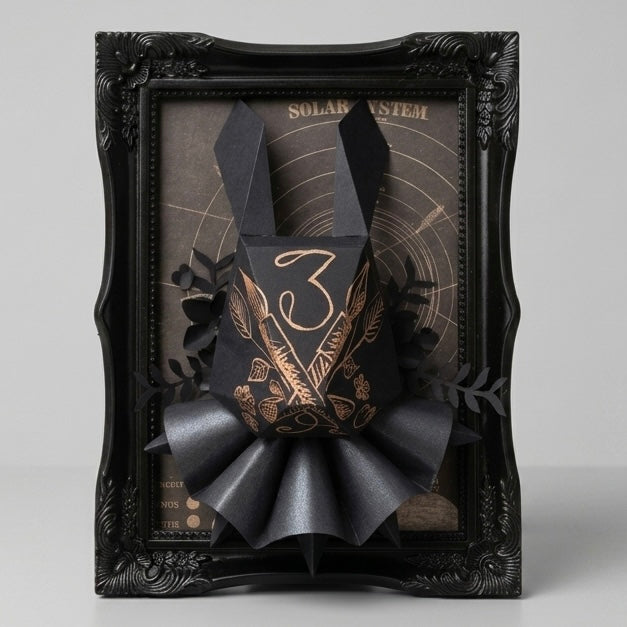 Gabinete Ensamble N°3 Astrum en papercraft escultórico 17x22 cm por Proyecto Ensamble