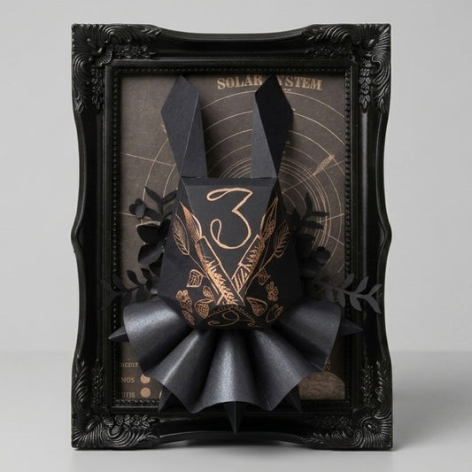 Gabinete Ensamble N°3 Astrum en papercraft escultórico 17x22 cm por Proyecto Ensamble