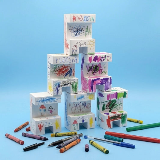 Kit de esculturas de papel Serie DIY con 6 piezas troqueladas armables por Proyecto Ensamble