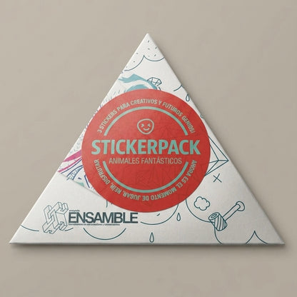 Pack de stickers adhesivos Animales Fantásticos Bestiario Quimérico Edición Gráfica por Proyecto Ensamble