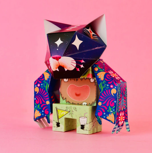personaje le robot ensamble + gato + brazos proyecto ensamble 