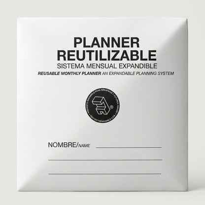 Planner reutilizable planificador de papel sistema de planificación expandible por Proyecto Ensamble