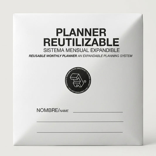 Planner reutilizable planificador de papel sistema de planificación expandible por Proyecto Ensamble