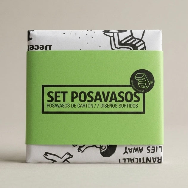 Set de posavasos ilustración Micro-Historias Antología Gráfica Edición Ilustrada por Proyecto Ensamble