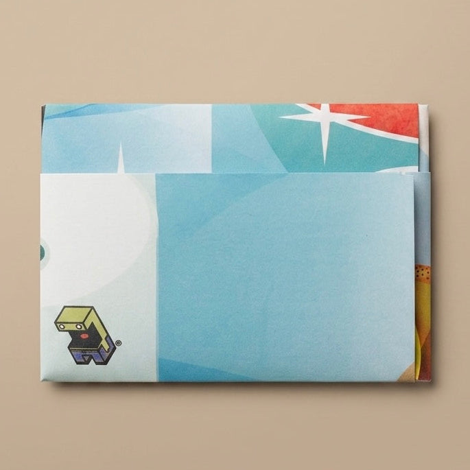 Tarjetero de papel termolaminado impermeable ilustración Paisaje por Don Libedlulo para Proyecto Ensamble 2