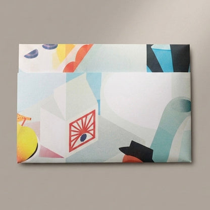 Tarjetero de papel termolaminado impermeable ilustración Paisaje por Don Libedlulo para Proyecto Ensamble