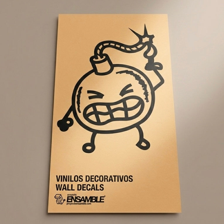 Vinilo decorativo adhesivo ilustración Bomba Acme Inminente Estallido Edición Gráfica por Proyecto Ensamble 2