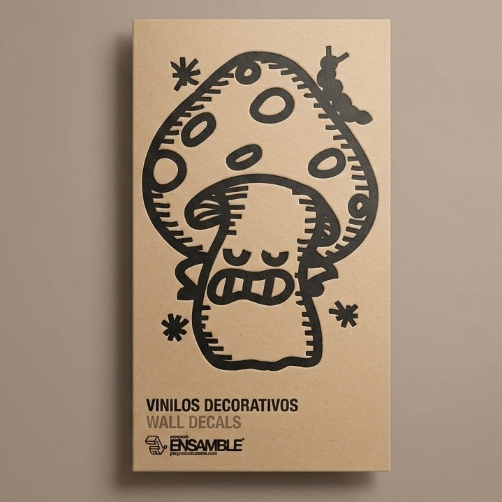 Vinilo decorativo adhesivo ilustración Hongo Engreído Psicodelia Urbana Edición Gráfica por Proyecto Ensamble 2
